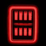 AlphaRex 19-24 Jeep Gladiator JT Nova-Series Prismatic LED Tail Lights - Black-Red thumbnail 2