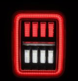 AlphaRex 19-24 Jeep Gladiator JT Nova-Series Prismatic LED Tail Lights - Black-Red thumbnail 5