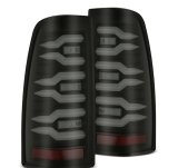 AlphaRex 99-06 Chevrolet Silverado/99-06 GMC Sierra LUXX-Series LED Tail Lights - Black thumbnail 1
