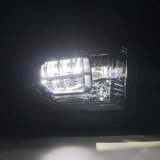 AlphaRex 14-21 Toyota Tundra MK II LUXX Series Crystal Headlights Alpha Black thumbnail 2
