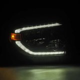 AlphaRex 14-21 Toyota Tundra MK II LUXX Series Crystal Headlights Alpha Black thumbnail 8