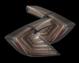 AlphaRex 16-21 Honda Civic Hatchback / Type-R FK8 Nova-Series LED Tail Lights - Clear Smoke thumbnail 1