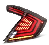 AlphaRex 16-21 Honda Civic Hatchback/ Type-R FK8 Nova-Series LED Tail Lights (Pair) - Alpha Black thumbnail 3