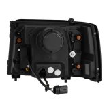 AlphaRex 92-96 Ford F-Series/Bronco PRO-Series Proj Headlights Alpha-Blk w/Seq. Sig & DRL thumbnail 2