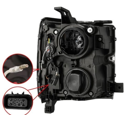 AlphaRex 15-19 Chevy Silverado 2500/3500 LUXX-Series Proj. Headlights Chrome w/Actv SeqSig & DRL thumbnail 2