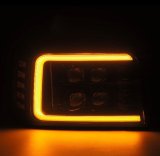 AlphaRex 92-96 Ford F-Series/Bronco NOVA-Series LED Proj Headlight Alpha-Bk w/Actv Light SS & SBDRL thumbnail 2