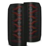 AlphaRex 87-96 Ford Bronco/F-150 Luxx-Series LED Tail Lights - Black Red thumbnail 1