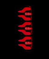 AlphaRex 87-96 Ford Bronco/F-150 Luxx-Series LED Tail Lights - Black Red thumbnail 6