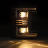 AlphaRex 17-19 Ford F-250/350/450/550 Super Duty PRO-Series Proj Headlights Black w/SeqSig & DRL thumbnail 8
