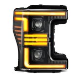 AlphaRex 17-19 Ford F-250/350/450/550 Super Duty PRO-Series Proj Headlights Alpha-Bk w/SS & DRL thumbnail 5