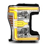 AlphaRex 17-19 Ford F-250/350/450/550 Super Duty NOVA-Series LED Proj Headlights Chrome w/SS & SBDRL thumbnail 5