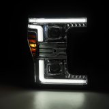AlphaRex 17-19 Ford F-250/350/450/550 Super Duty LUXX-Series LED Proj Headlights Chrome w/SS & SBDRL thumbnail 2