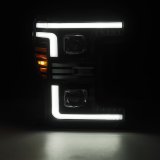 AlphaRex 17-19 Ford F-250/350/450/550 Super Duty LUXX-Series LED Proj Headlights Alpha-Blk SS/SBDRL thumbnail 5