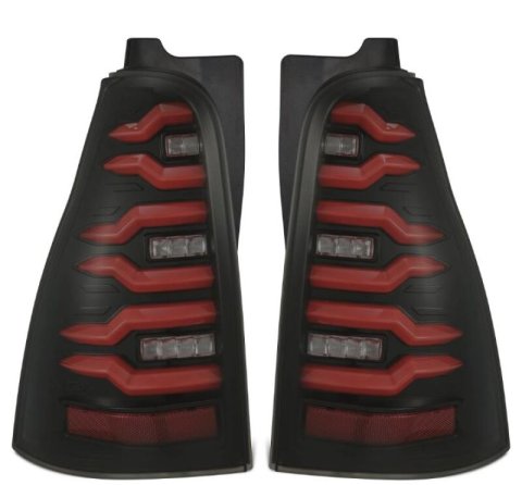 AlphaRex 03-09 Toyota 4Runner LUXX-Series LED Tail Lights- Black/Red thumbnail 1