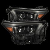 AlphaRex 23-24 Toyota Tacoma LUXX-Series LED Proj Headlights Alpha Blk w/Actv Light & Seq. Sig + DRL thumbnail 1