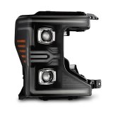 AlphaRex 20-22 Ford F-250/350/450/550 SD LUXX-Series LED Proj Headlights Bk w/Acv Light SS & SBDRL thumbnail 1