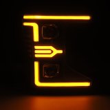 AlphaRex 20-22 Ford F-250/350/450/550 SD LUXX-Series LED Proj Headlights Bk w/Acv Light SS & SBDRL thumbnail 3