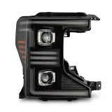 AlphaRex 20-22 Ford F150 Pro-Series Projector Headlights Black w/ Activation Light / Seq. Sig. / DRL thumbnail 1