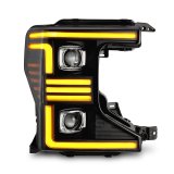 AlphaRex 20-22 Ford F150 Pro-Series Projector Headlights Black w/ Activation Light / Seq. Sig. / DRL thumbnail 4