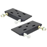 RockJock YJ Leaf Spring Plates For 2 1/2in Springs w/ Shock and Sway Bar Mounts Pair thumbnail 1