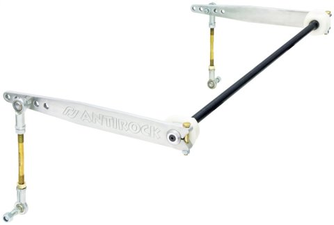 RockJock TJ/LJ Antirock Sway Bar Kit Front Bolt-On Aluminum Arms thumbnail 1