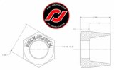 RockJock RockNut Kit Nut and Bung 1in LH Thread thumbnail 4