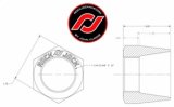 RockJock RockNut Kit Nut and Bung 1 1/4in RH Thread thumbnail 4
