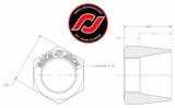RockJock RockNut Kit Nut and Bung 1 1/4in LH Thread thumbnail 4