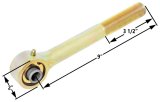 RockJock Johnny Joint Rod End 2in Narrow Forged Long Shank 1in-14 RH Threads 1.800in x .630in Ball thumbnail 2