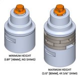 RockJock JL/JT/JK excl. 392 Adjustable Front Bump Stops w/ Hardware thumbnail 3