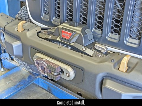 RockJock JL/JT Winch Plate Kit Steel Bumper thumbnail 2