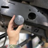 RockJock JL/JT Frame Rail Plugs Frame Behind Front Axle Centerline CNC Machined Black Delrin thumbnail 2
