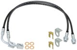 RockJock JK Braided Brake Hose Kit 23.5in Long thumbnail 1
