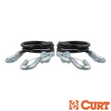 RockJock Curt Towing Safety Cable Kit 44 1/2in Long w/ 2 Snap Hooks 5000lbs 2-Pack thumbnail 2