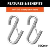RockJock Curt Towing Safety Cable Kit 44 1/2in Long w/ 2 Snap Hooks 5000lbs 2-Pack thumbnail 7