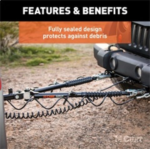 RockJock Curt Rambler Steel RV Tow Bar 7500lbs 2in Shank thumbnail 3