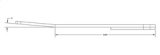 RockJock Antirock Fabricated Steel Sway Bar Arms 21in Long Slight Outward Bend w/ Stickers Pair thumbnail 2