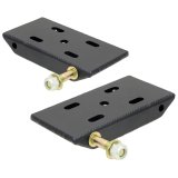 RockJock Jeep CJ Front HD Leaf Spring Plates w/ Shock Mounts For 2in Springs thumbnail 1