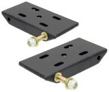 RockJock Jeep CJ Front HD Leaf Spring Plates w/ Shock Mounts For 2in Springs thumbnail 2