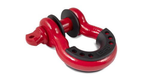 Body Armor 4x4 3/4in Red D-Ring with Black Isolators Single thumbnail 1