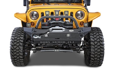 Body Armor 4x4 2018+ Jeep Wrangler JL Gladiator JT Mid-Stubby Front Bumper thumbnail 3