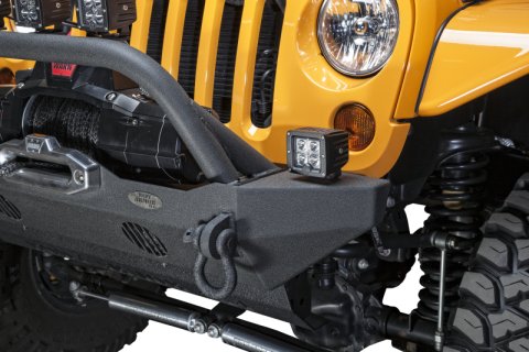 Body Armor 4x4 07-18 Jeep Wrangler JK Front Bumper Mid Stubby thumbnail 7