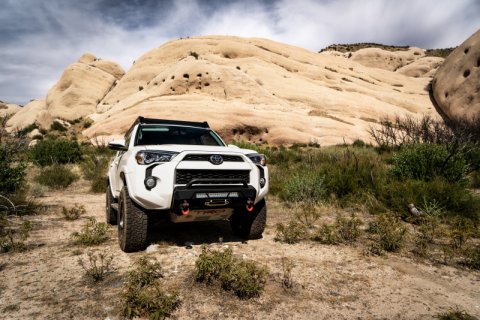 Body Armor 4x4 2014+ Toyota 4Runner HiLine Front Winch Bumper thumbnail 5