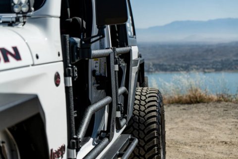 Body Armor 4x4 2018+ Jeep Wrangler JL Gladiator JT Tube Doors Front Pair thumbnail 3