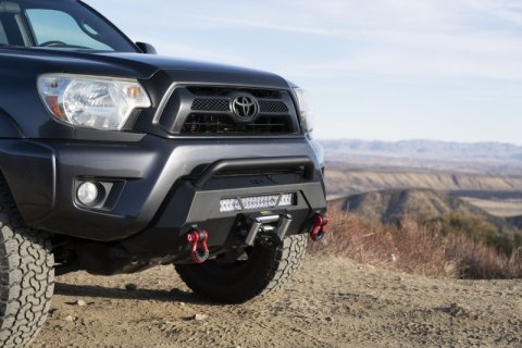 Body Armor 4x4 12-15 Toyota Tacoma HiLine Front Winch Bumper thumbnail 8