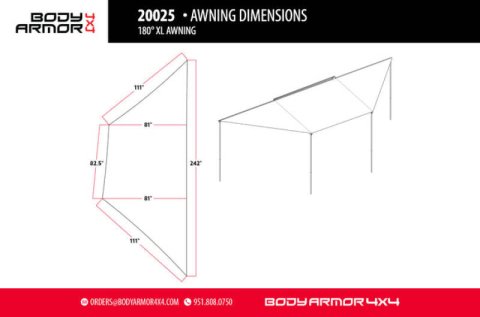 Body Armor 4x4 Sky Ridge 180XL w/ Mounting Brackets thumbnail 2