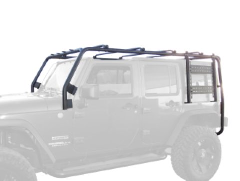 Body Armor 4x4 07-18 Jeep Wrangler JK 4dr Roof Rack Frame Crossbars/Rails thumbnail 2