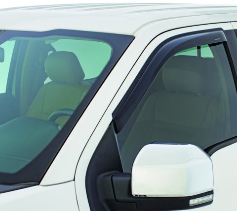 Stampede 2002-2008 Dodge Ram 1500 Standard Cab Pickup Tape-Onz Sidewind Deflector 2pc - Smoke thumbnail 3