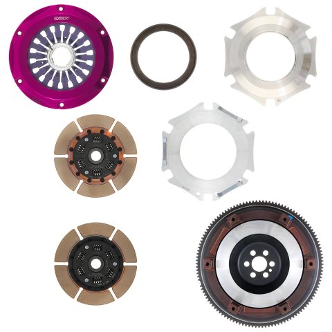 Exedy 1999-2002 Nissan Skyline GTR L6 Hyper Twin Cerametallic Clutch Sprung Center Disc Pull Type thumbnail 2