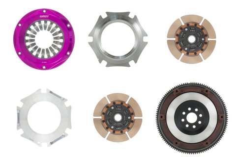 Exedy 1991-1992 Toyota Supra Hyper Twin Cerametallic Clutch Sprung Center Disc Pull Type Cover thumbnail 9